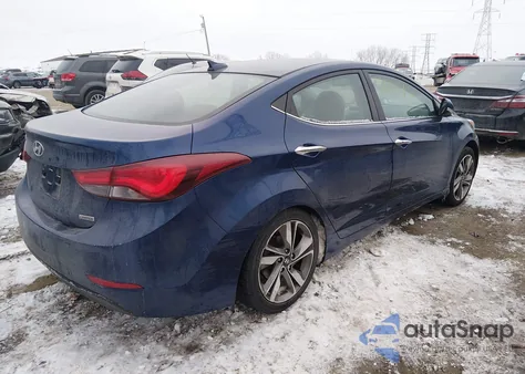 2016 Hyundai Elantra Limited из США, поврежденный, VIN 5NPDH4AE6GH742895